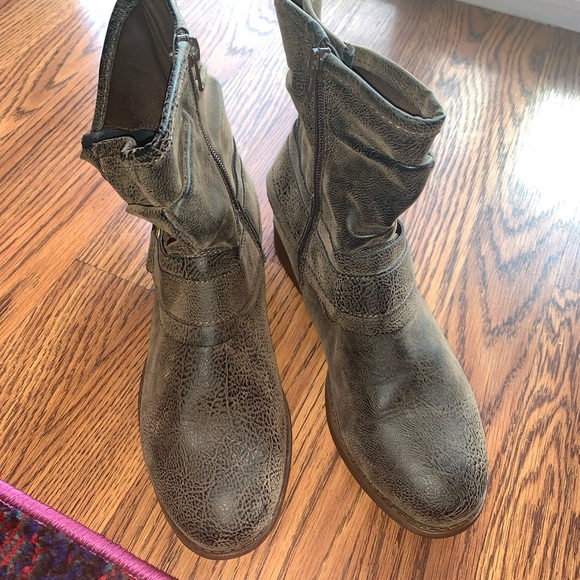 Brown booties